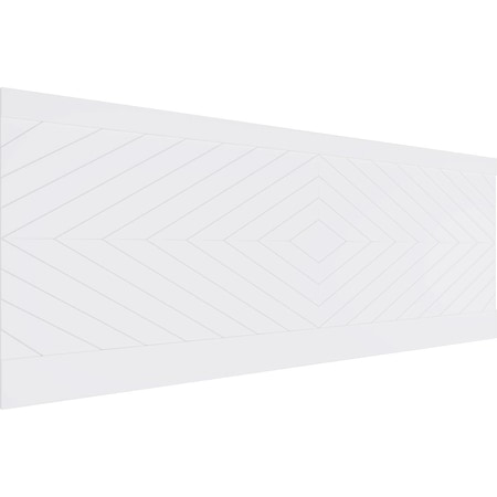 Ekena Millwork 36"H x 94 1/2"W Nuevo PVC Wainscot Paneling Kit WPK36X94NUV